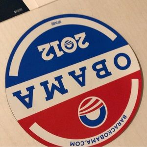 Obama magnet and stickers 2012